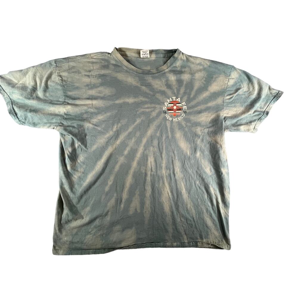 Santa Fe New Mexico Shirt Mens XL Aztec Tee Green Land Of Enchantment Outdoors
